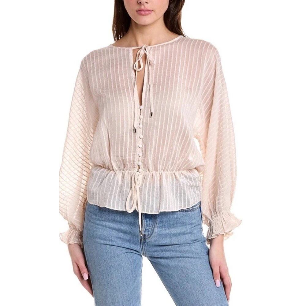 We Are Kindred Aurora Blouse Women's gauzy blouse soft girl sz 0 aussie - Picture 1 of 12